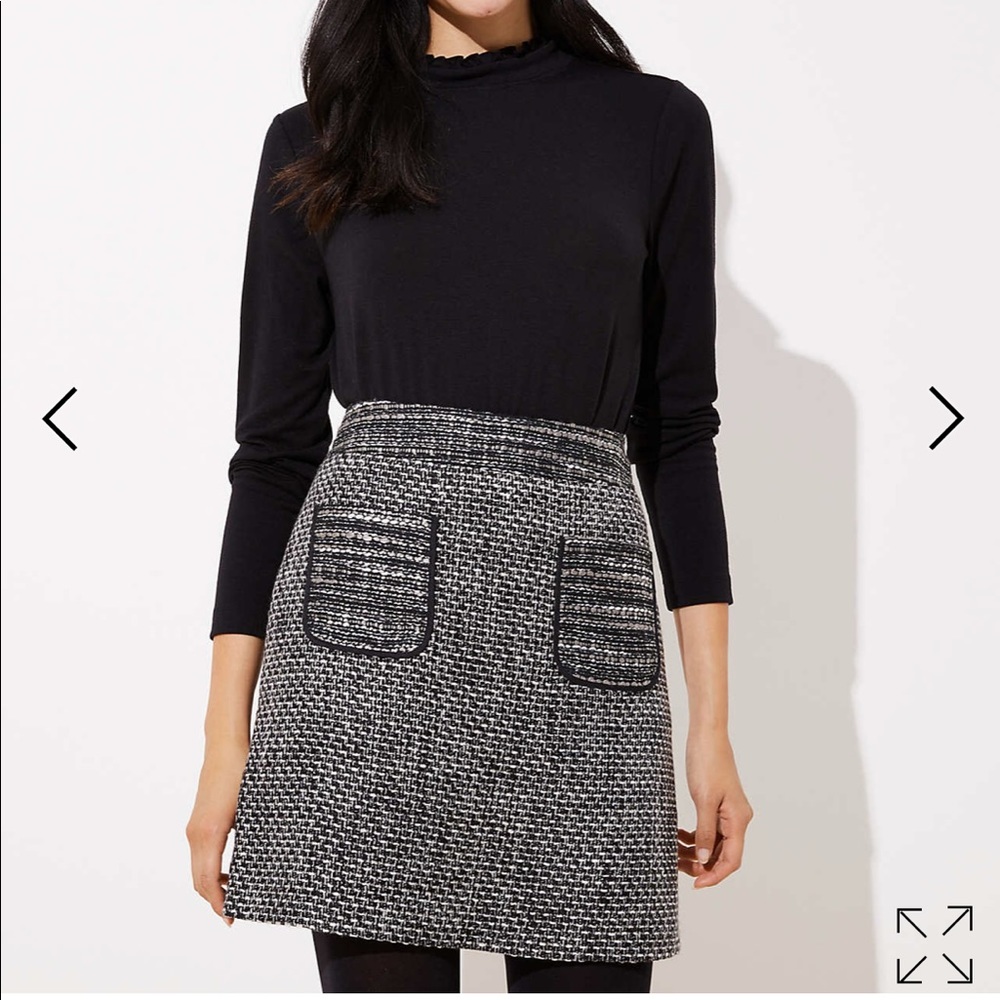 Tweed Pocket Skirt